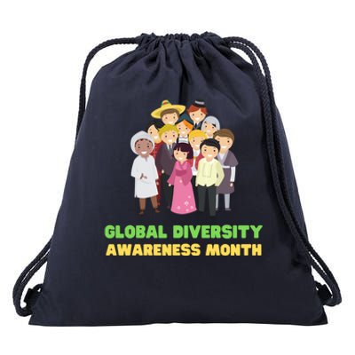 Global Diversity Awareness Month Meaningful Gift Drawstring Bag