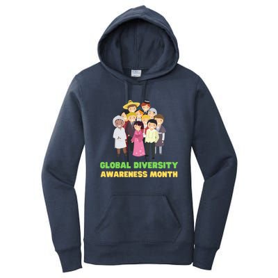 Global Diversity Awareness Month Meaningful Gift Women's Pullover Hoodie