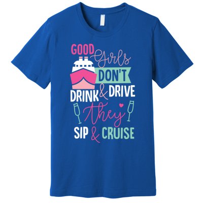 Good Dont And Drive They Sip And Cruise Wine Gift Premium T-Shirt