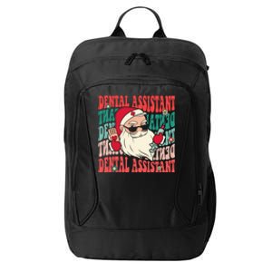 Groovy Dental Assistant Funny Christmas Dentist Gift City Backpack