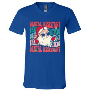 Groovy Dental Assistant Funny Christmas Dentist Gift V-Neck T-Shirt