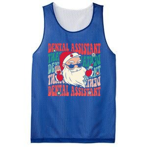 Groovy Dental Assistant Funny Christmas Dentist Gift Mesh Reversible Basketball Jersey Tank