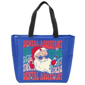 Groovy Dental Assistant Funny Christmas Dentist Gift Zip Tote Bag