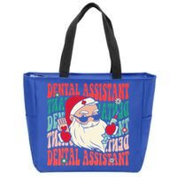 Groovy Dental Assistant Funny Christmas Dentist Gift Zip Tote Bag