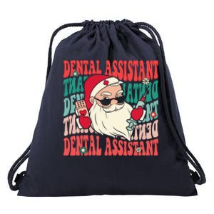 Groovy Dental Assistant Funny Christmas Dentist Gift Drawstring Bag