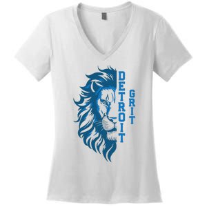 Grit Detroit Apparel Women's V-Neck T-Shirt