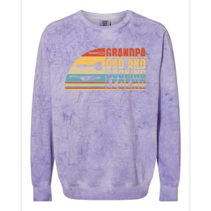 Grandpa Dad And Cooking Legend Cook Cooking And Chef Cute Gift Colorblast Crewneck Sweatshirt