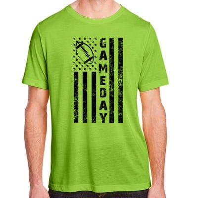 Game Day American Flag Football Lover Adult ChromaSoft Performance T-Shirt