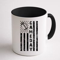 Game Day American Flag Football Lover Mug