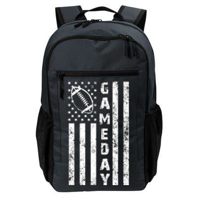 Game Day American Flag Football Lover Daily Commute Backpack