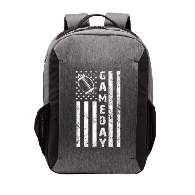 Game Day American Flag Football Lover Vector Backpack