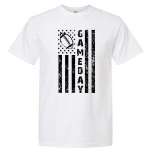 Game Day American Flag Football Lover Garment-Dyed Heavyweight T-Shirt