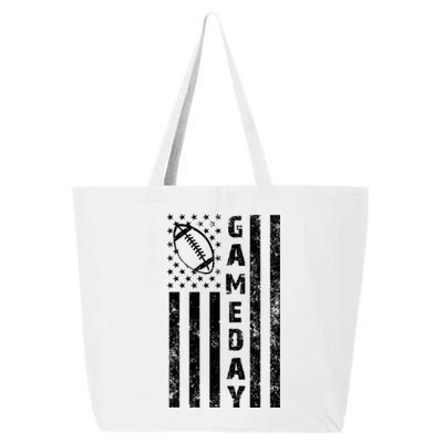 Game Day American Flag Football Lover 25L Jumbo Tote