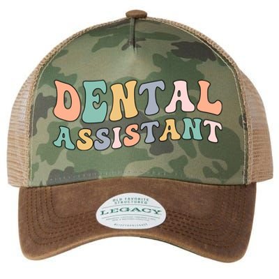 Groovy Dental Assistant Dental Assisting Funny Gift Legacy Tie Dye Trucker Hat