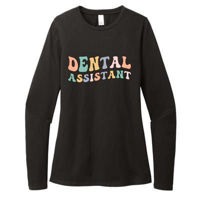 Groovy Dental Assistant Dental Assisting Funny Gift Womens CVC Long Sleeve Shirt