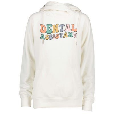 Groovy Dental Assistant Dental Assisting Funny Gift Womens Funnel Neck Pullover Hood