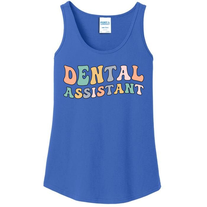 Groovy Dental Assistant Dental Assisting Funny Gift Ladies Essential Tank