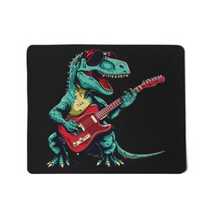 Guitar Dinosaur And Music Lovers Mousepad