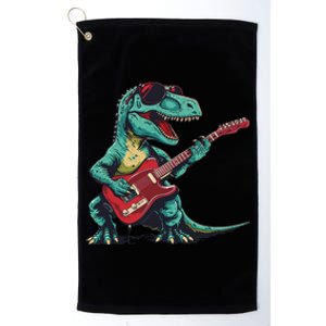 Guitar Dinosaur And Music Lovers Platinum Collection Golf Towel