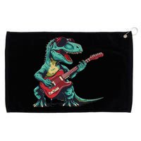 Guitar Dinosaur And Music Lovers Grommeted Golf Towel