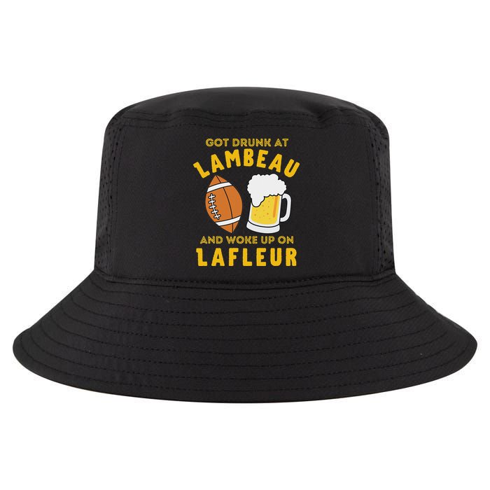 Got Drunk At Lambeau And Woke Up On Lafleur Fans Cool Comfort Performance Bucket Hat