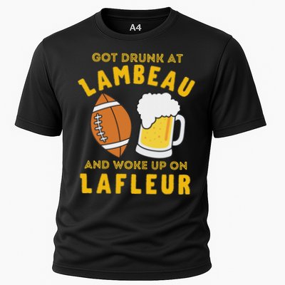 Got Drunk At Lambeau And Woke Up On Lafleur Fans Cooling Performance Crew T-Shirt