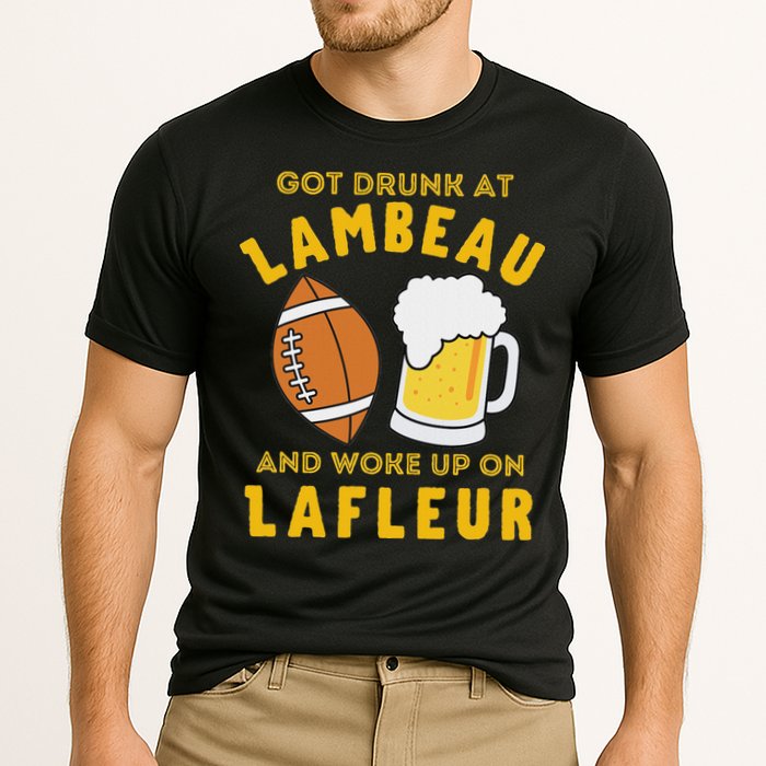 Got Drunk At Lambeau And Woke Up On Lafleur Fans Cooling Performance Crew T-Shirt