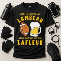 Got Drunk At Lambeau And Woke Up On Lafleur Fans Cooling Performance Crew T-Shirt