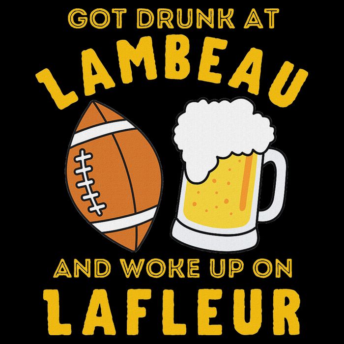 Got Drunk At Lambeau And Woke Up On Lafleur Fans Drawstring Bag