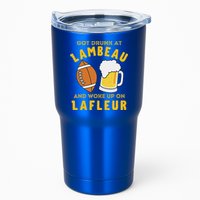 Got Drunk At Lambeau And Woke Up On Lafleur Fans Tumbler