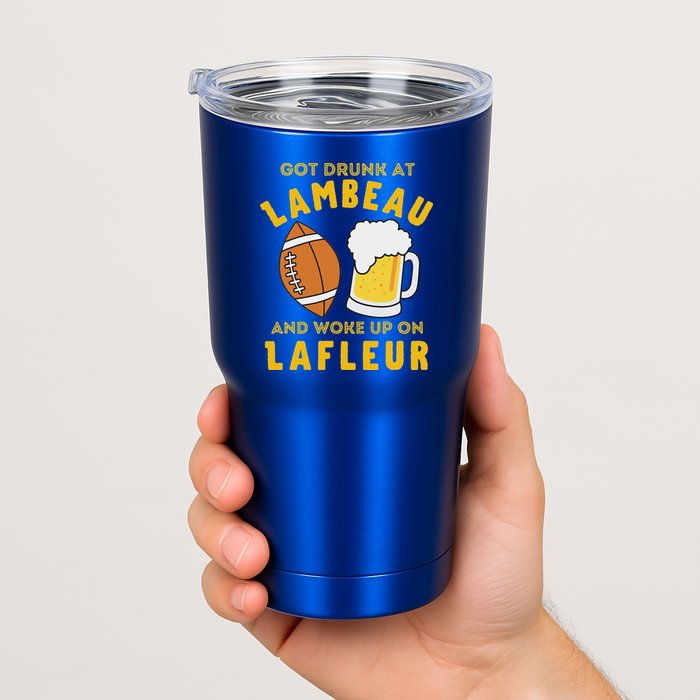 Got Drunk At Lambeau And Woke Up On Lafleur Fans Tumbler