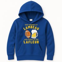 Got Drunk At Lambeau And Woke Up On Lafleur Fans Kids Hoodie