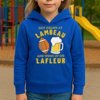 Got Drunk At Lambeau And Woke Up On Lafleur Fans Kids Hoodie