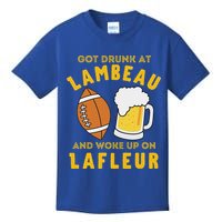 Got Drunk At Lambeau And Woke Up On Lafleur Fans Kids T-Shirt