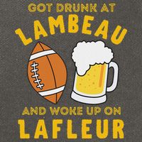 Got Drunk At Lambeau And Woke Up On Lafleur Fans Cotton Canvas Backpack
