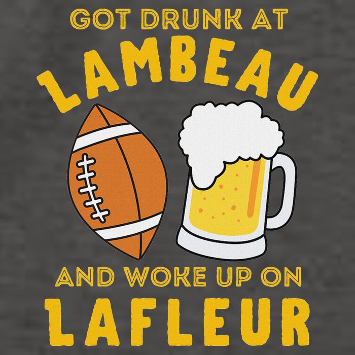 Got Drunk At Lambeau And Woke Up On Lafleur Fans Vector Backpack
