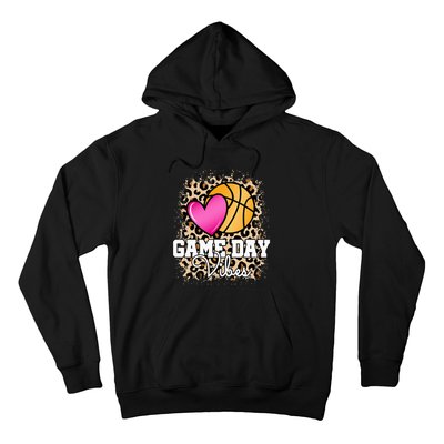 Game Day Basketball Leopard Print  Basketball Hoodie