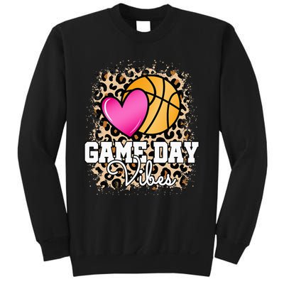 Game Day Basketball Leopard Print  Basketball Sweatshirt