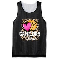 Game Day Basketball Leopard Print  Basketball Mesh Reversible Basketball Jersey Tank