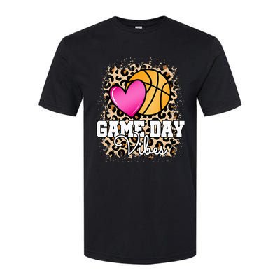 Game Day Basketball Leopard Print  Basketball Softstyle CVC T-Shirt