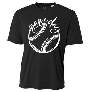 Game Day Baseball Baseball Life Softball Life For Mom Cooling Performance Crew T-Shirt