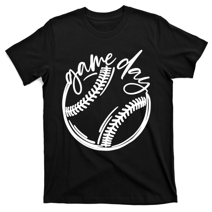 Game Day Baseball Baseball Life Softball Life For Mom T-Shirt