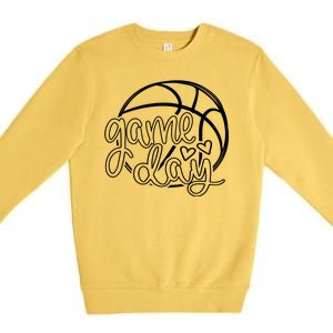 Game Day Basketball Premium Crewneck Sweatshirt