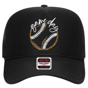 Game Day Baseball Baseball Life Softball Life For Mom High Crown Mesh Back Trucker Hat