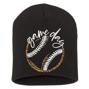 Game Day Baseball Baseball Life Softball Life For Mom Short Acrylic Beanie