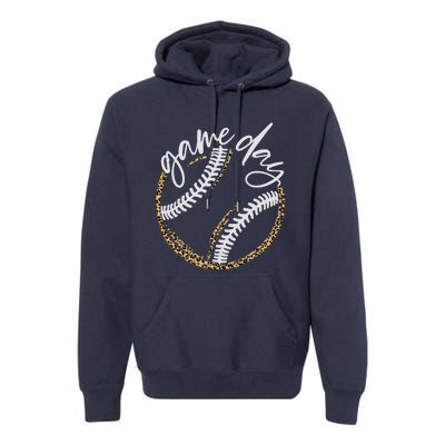 Game Day Baseball Baseball Life Softball Life For Mom Premium Hoodie