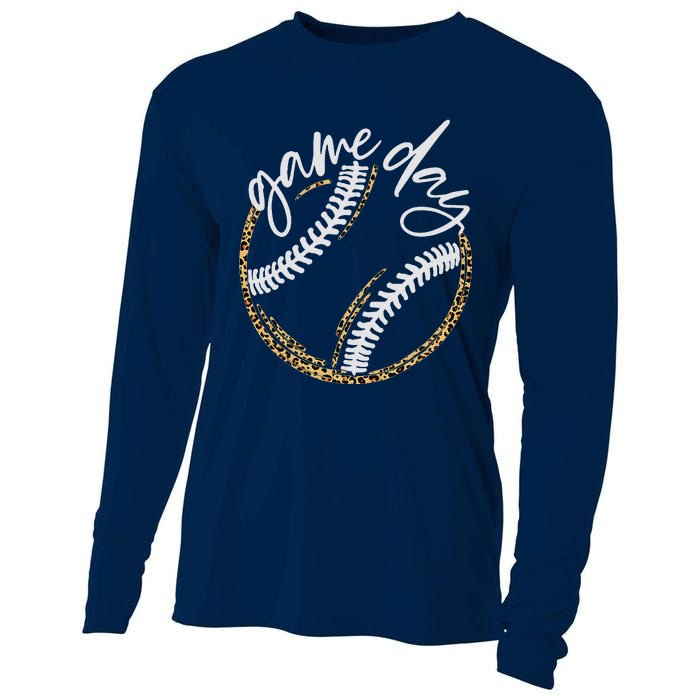 Game Day Baseball Baseball Life Softball Life For Mom Cooling Performance Long Sleeve Crew