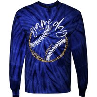 Game Day Baseball Baseball Life Softball Life For Mom Tie-Dye Long Sleeve Shirt