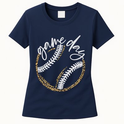 Game Day Baseball Baseball Life Softball Life For Mom Womens T-Shirt