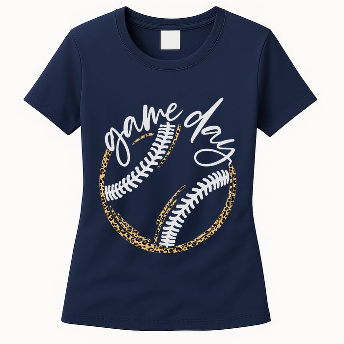 Game Day Baseball Baseball Life Softball Life For Mom Womens T-Shirt